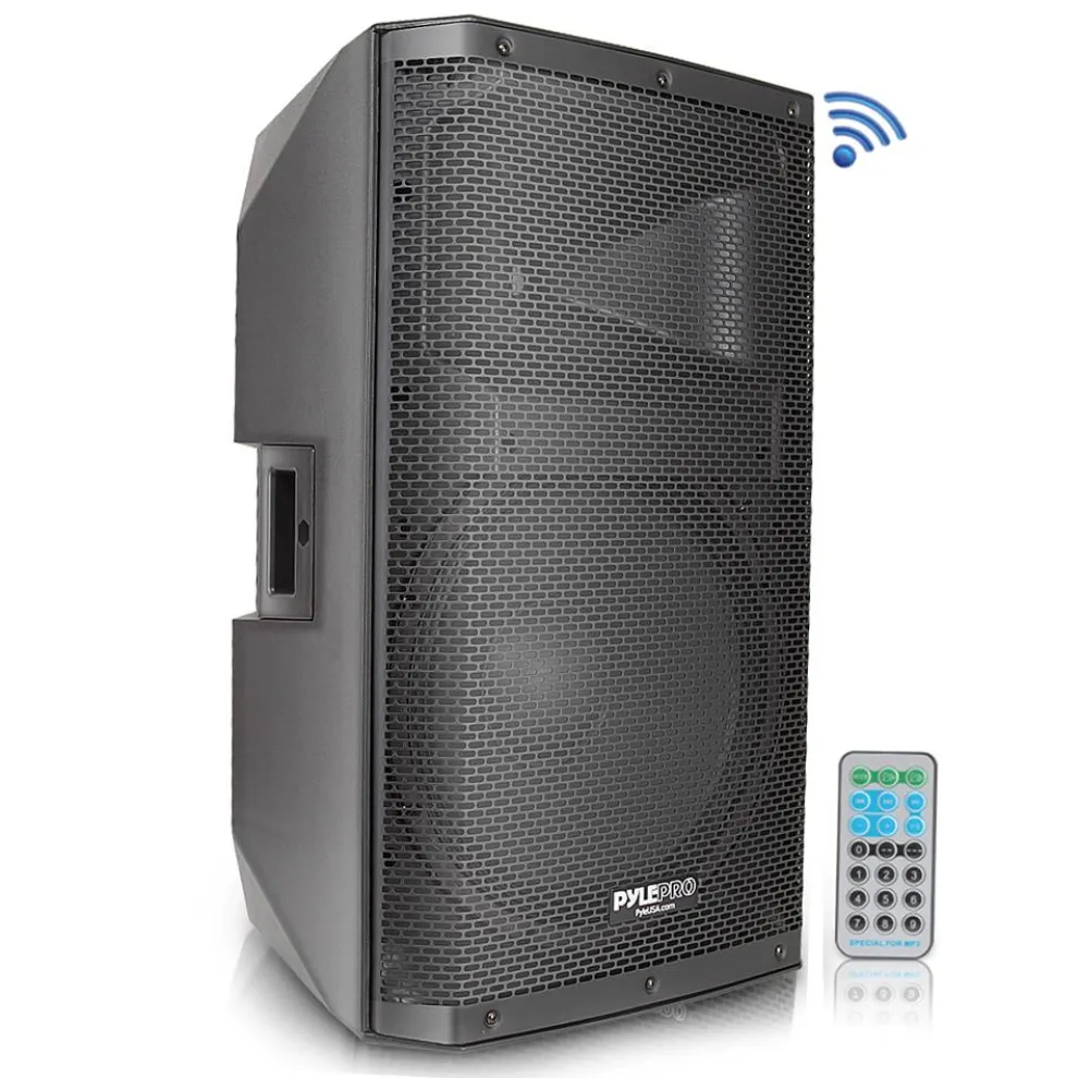 Bluetooth PA Speaker 1400W High-Powered 15" Subwoofer Black