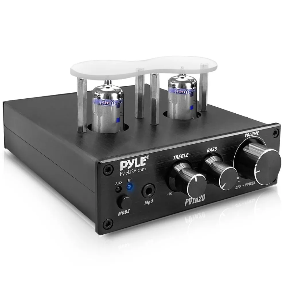 Bluetooth Tube Amplifier 600W Power Dual Vacuum Tubes Aluminum