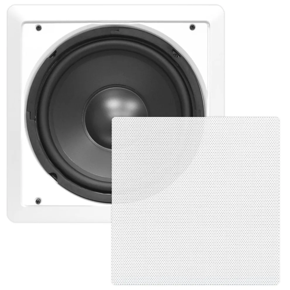 Ceiling Wall Speaker 360W 10" Subwoofer Dual Voice Coil White
