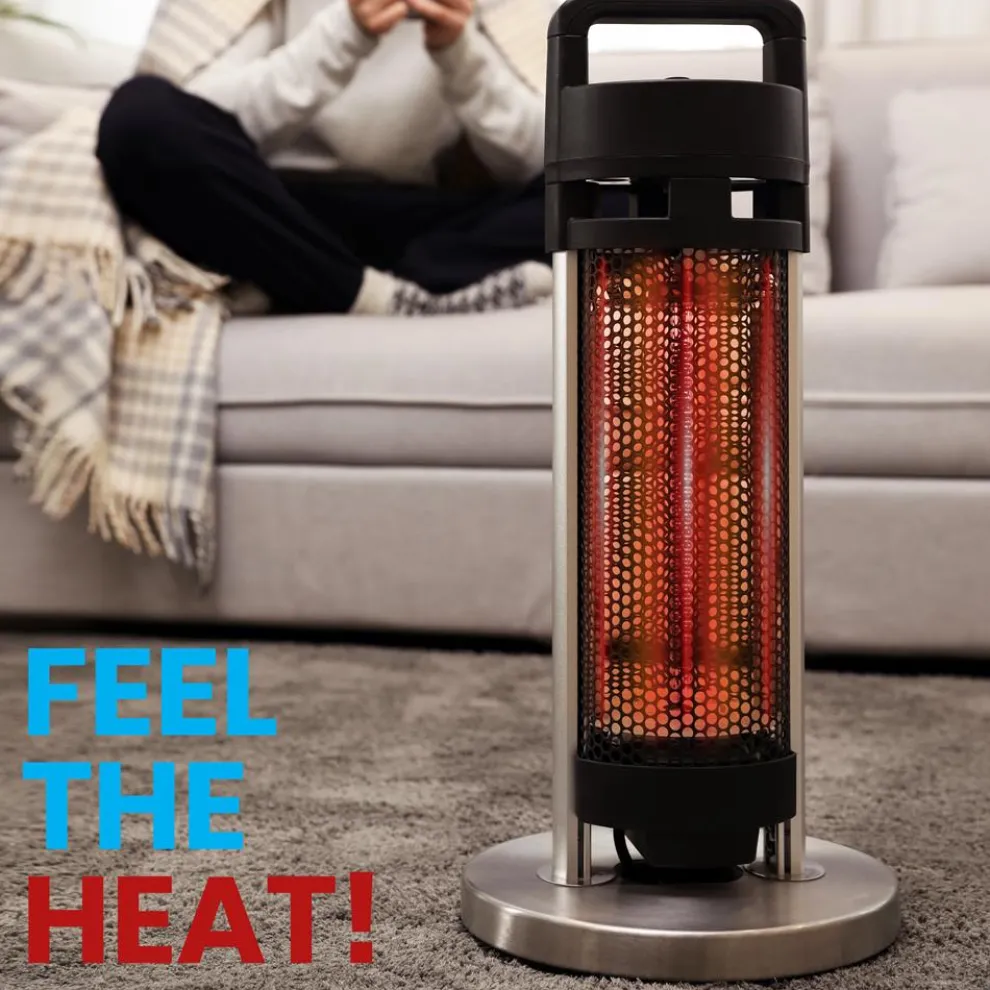 Infrared Patio Heater, Efficient Carbon Fiber, Aluminum Frame, Indoor/Outdoor