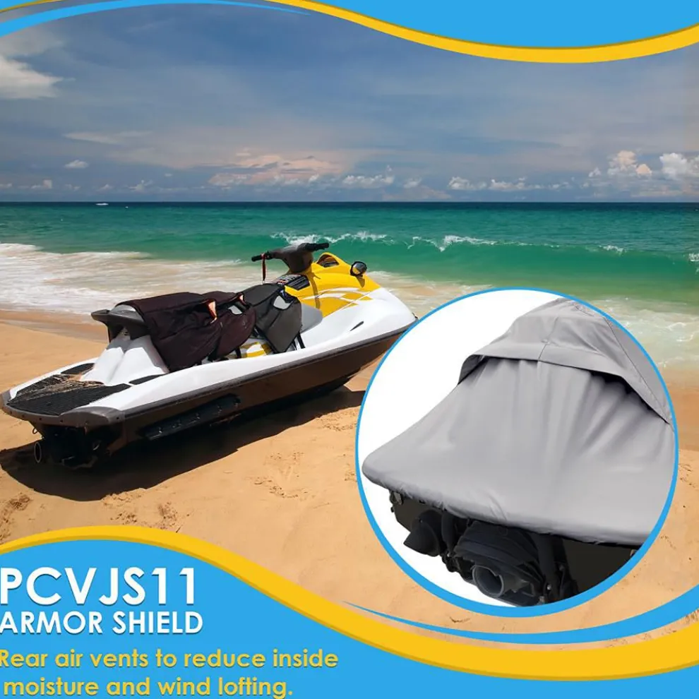Jetski Cover, Waterproof Marine Grade Polyester, 103”-107” Length
