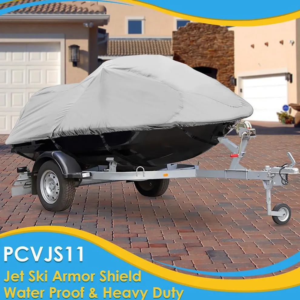 Jetski Cover, Waterproof Marine Grade Polyester, 103”-107” Length