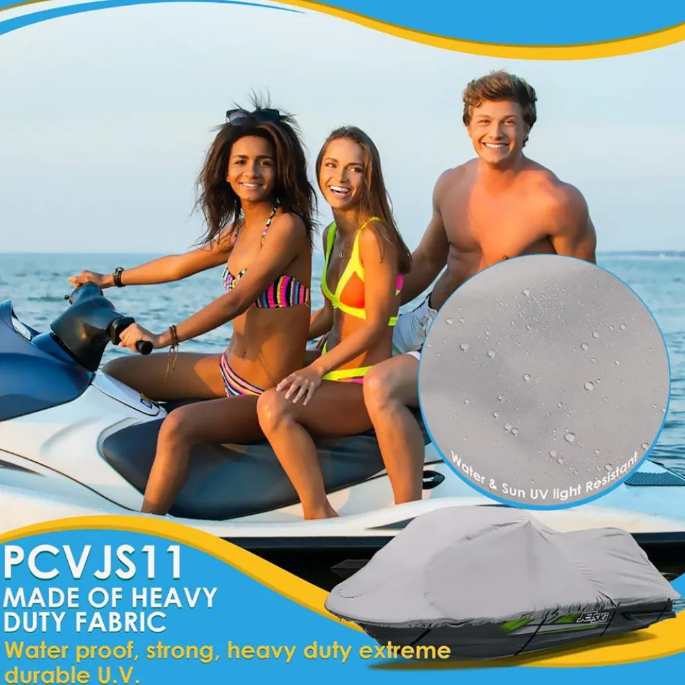 Jetski Cover, Waterproof Marine Grade Polyester, 103”-107” Length