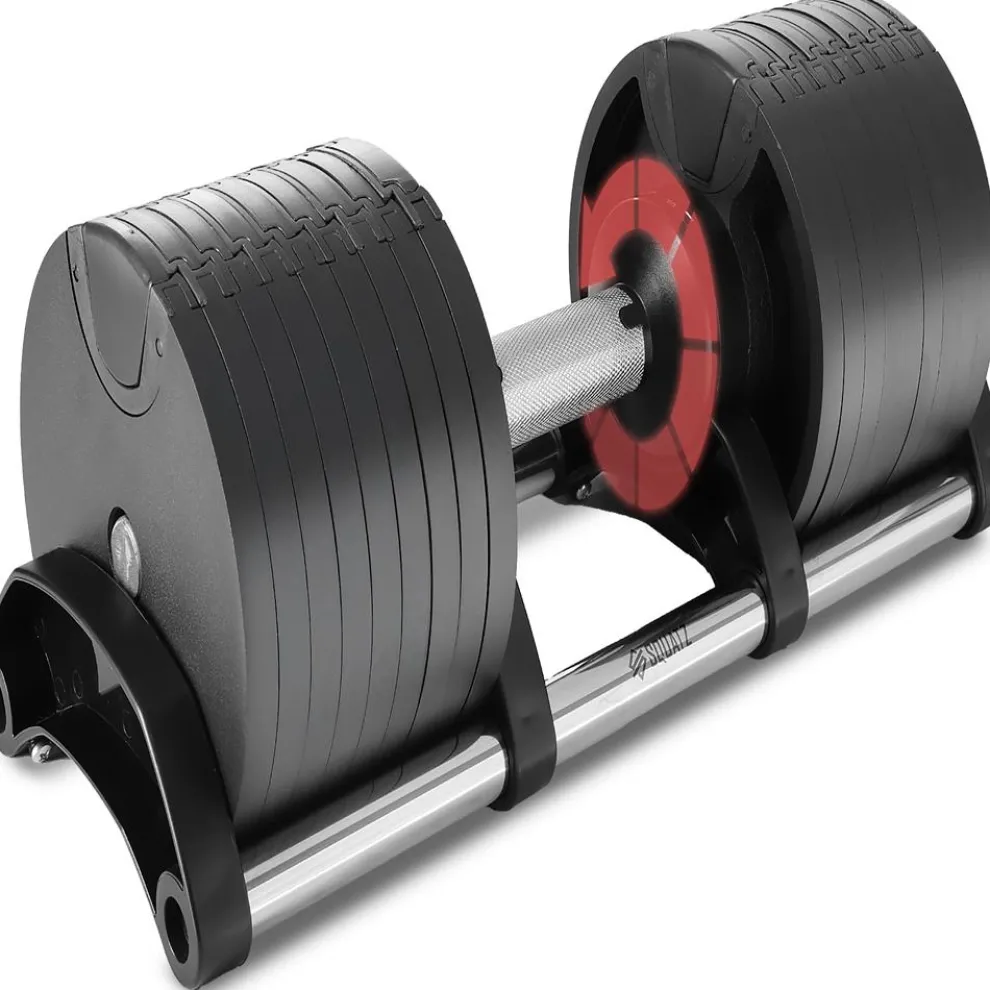 70lb Adjustable Dumbbell, Quick Change, Anti-Slip Metal Handle