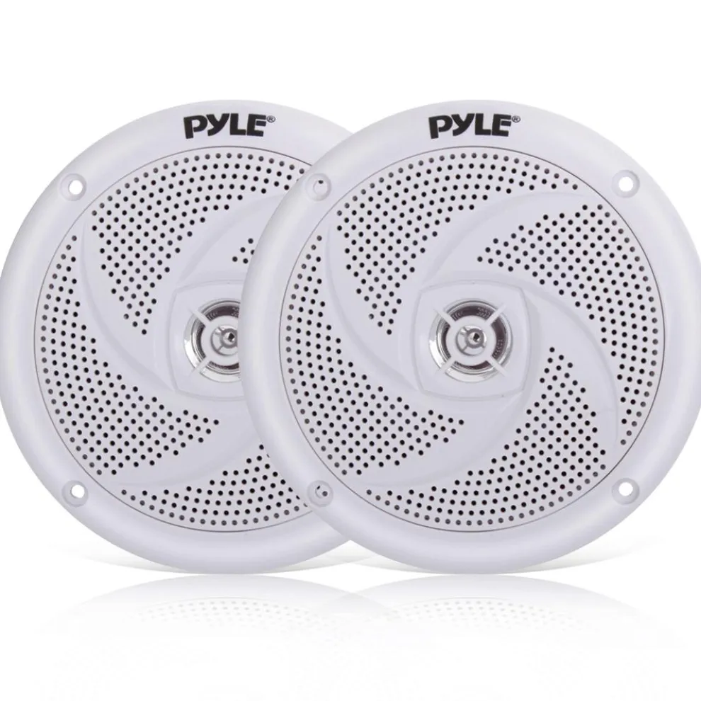 Marine Speakers 100W Waterproof Slim Design 4" White