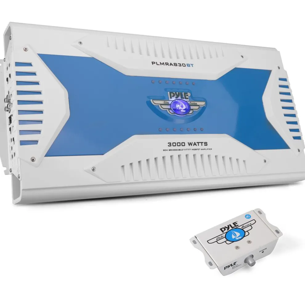 3000W Marine Bluetooth Amplifier, Waterproof, 8-Channel, Aluminum Alloy