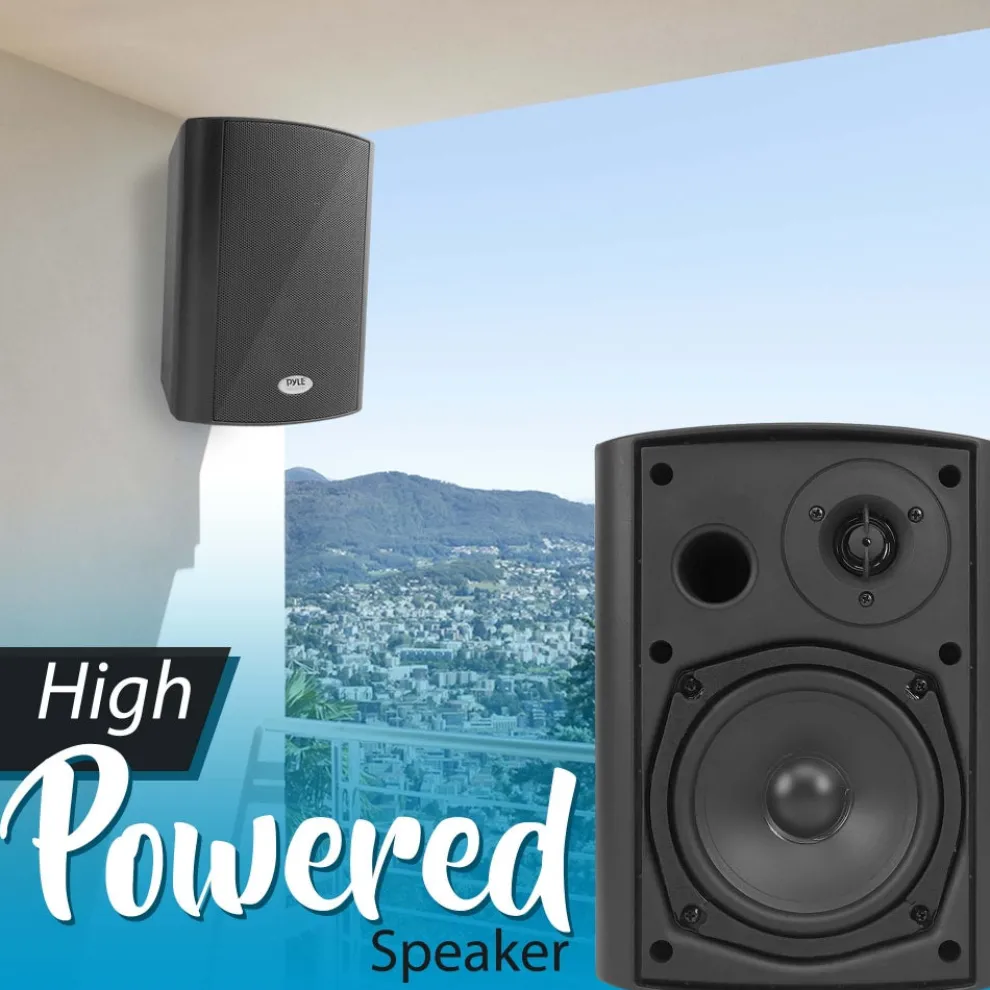 Wall Mount Speaker System - Bluetooth, 300W, 2-Way Stereo, Indoor Use