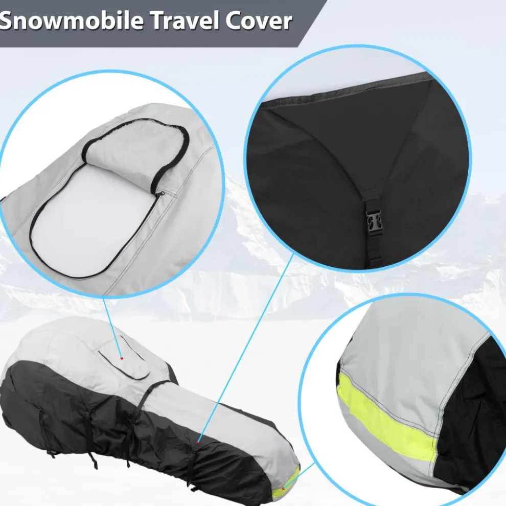 Waterproof Snowmobile Cover, Protects from Rain, Marine Grade Polyester