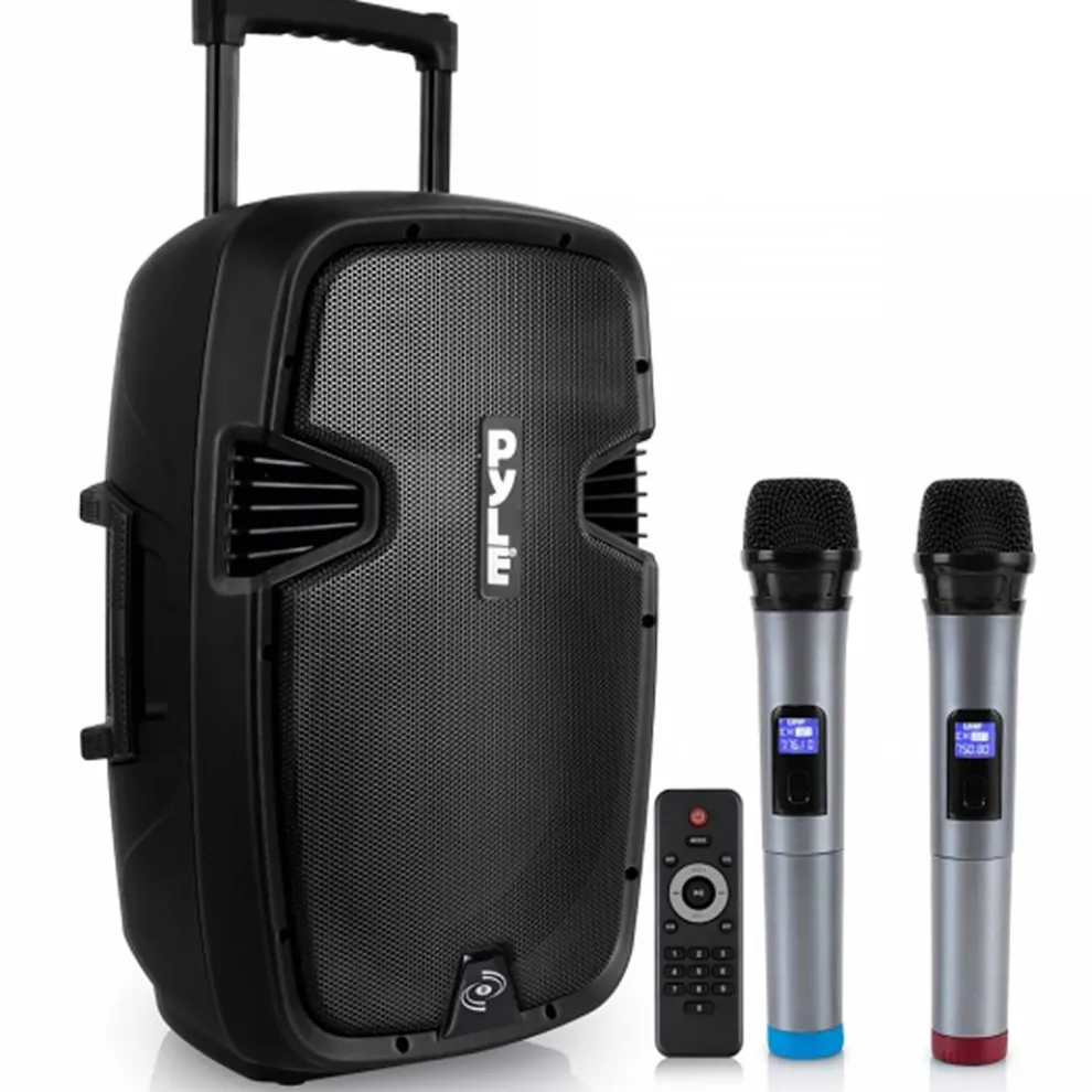 Wireless Portable PA Speaker 1000W Bluetooth 12" Subwoofer Dual System